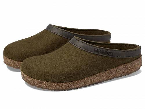 送料無料 ハフリンガー Haflinger シューズ 靴 スリッパ GZL - Olive Green 1