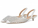 送料無料 コールハーン Cole Haan レディース 女性用 シューズ 靴 フラット Gilda Pumps - White Perforated Leather(4)