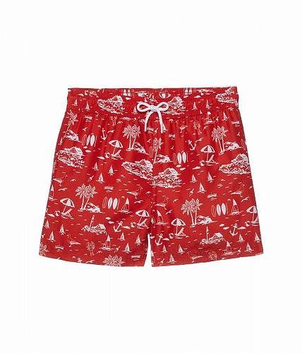 楽天グッズ×グッズ送料無料 Janie and Jack 男の子用 スポーツ・アウトドア用品 キッズ 子供用水着 Printed Swim Trunk （Toddler/Little Kids/Big Kids） - Moto Red Beach Toile