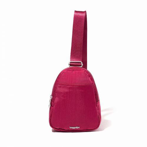  obK[j Baggallini fB[X p obO  obNpbN bN Double Zip Mini Sling - Beet Red