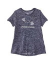 送料無料 アンダーアーマー Under Armour Kids 女の子用 ファッション 子供服 アクティブウエア シャツ Tech Big Logo Twist Short Sleeve T-Shirt (Big Kids) - Black/White