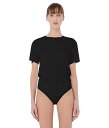 送料無料 ウォルフォード Wolford レディース 女性用 ファッション トップス シャツ Aurora Pure T-shirt String Bodysuit - Black