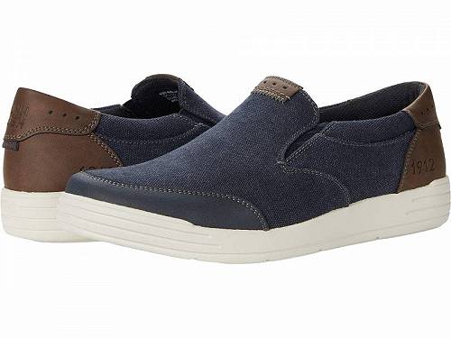 送料無料 ナンブッシュ Nunn Bush メンズ 男性用 シューズ 靴 ローファー City Walk Canvas Moc Toe Slip-On - Dark Blue