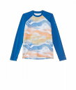  RrA Columbia Kids j̎qp X|[cEAEghApi LbY qp bVK[h Sandy Shores(TM) Printed Long Sleeve Sunguard (Little Kids/Big Kids) - Light Camel Undercurrent/Bright Indigo