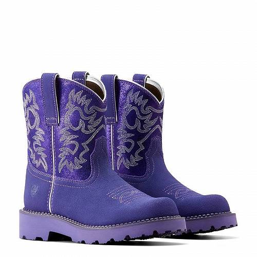 送料無料 アリアト Ariat レディース 女性用 シューズ 靴 ブーツ ウエスタンブーツ Fatbaby Western Boots - Violet Suede