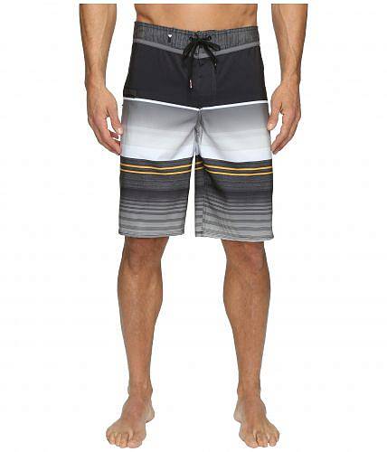 送料無料 クイックシルバー Quiksilver メンズ 男性用 スポーツ・アウトドア用品 水着 Everyday Stripe Vee 21&quot; Boardshorts - Ta..