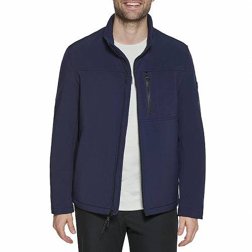 カルバン・クライン 送料無料 カルバンクライン Calvin Klein メンズ 男性用 ファッション アウター ジャケット コート ジャケット Water Resistant Soft Shell Open Bottom Jacket (Standard and Big &amp; Tall) - New Navy