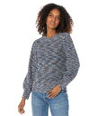 送料無料 ニックアンドゾー NIC+ZOE レディース 女性用 ファッション セーター Femme Sleeve Space Dye Sweater - Indigo Mix