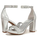 送料無料 ナチュラライザー Naturalizer レディース 女性用 シューズ 靴 ヒール Joy - Silver Satin Synthetic