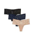 送料無料 コサベラ Cosabella レディース 女性用 ファッション 下着 ショーツ Never Say Never Comfie Cutie Thong 3-Pack - Black/Navy Blue/Sette