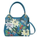 送料無料 アヌシュカ Anuschka レディース 女性用 バッグ 鞄 バックパック リュック Satchel With Crossbody Strap - 708 - Royal Garden