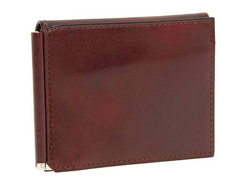  {XJ Bosca Y jp t@bVG  z K J[hP[X Old Leather Collection - Money Clip w/ Pocket - Cognac Leather