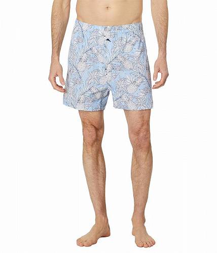 送料無料 トミーバハマ Tommy Bahama メンズ 男性用 ファッション 下着 Cotton Woven Boxers - Pineapple Grove