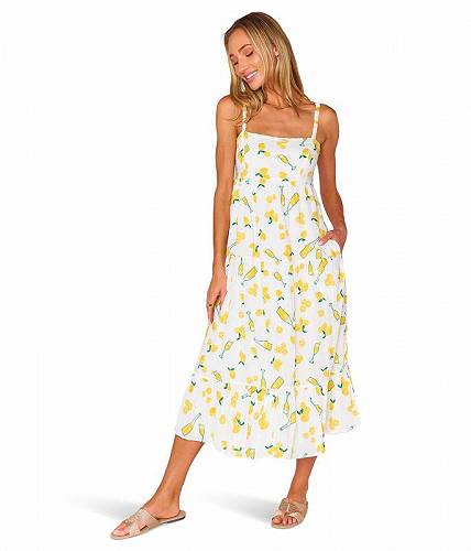 楽天グッズ×グッズ送料無料 ショーミーユアムームー Show Me Your Mumu レディース 女性用 ファッション ドレス Summer Fling Midi Dress - Limoncello Embroidery