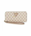 送料無料 ゲス GUESS レディース 女性用 ファッション雑貨 小物 財布 小銭入れ カードケース G Wave Large Zip Around Wallet - Blush Logo