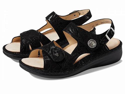 送料無料 フィンコンフォート Finn Comfort レディース 女性用 シューズ 靴 サンダル Barbuda - Black Delizia