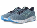 送料無料 ミズノ Mizuno メンズ 男性用 シューズ 靴 スニーカー 運動靴 Wave Inspire 21 - Tradewinds/Neo Mint