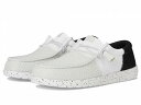 送料無料 ヘイデュード Hey Dude メンズ 男性用 シューズ 靴 ローファー Wally Tri Varsity Mesh - White/Black