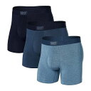 送料無料 サックスアンダーウエアー SAXX UNDERWEAR メンズ 男性用 ファッション 下着 Vibe Boxer Brief 3-Pack - Stone Blue/Navy/Maritime