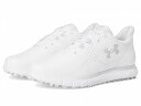 送料無料 アンダーアーマー Under Armour レディース 女性用 シューズ 靴 スニーカー 運動靴 Drive Fade Spikeless - White/Distant Gray/Metallic Silver