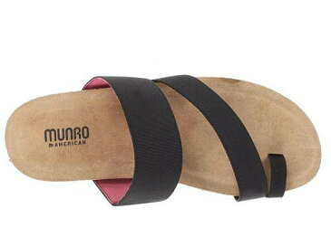 送料無料 ムンロ Munro レディース 女性用 シューズ 靴 サンダル Aries - Black Fabric