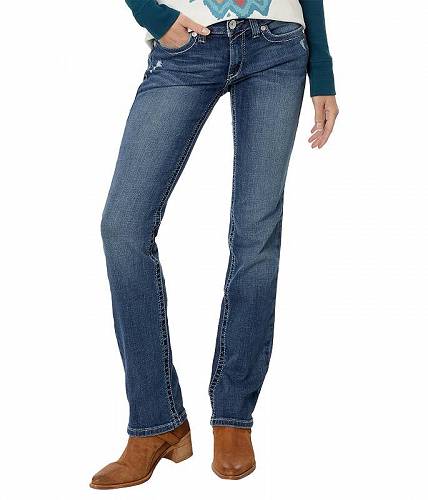 送料無料 アリアト Ariat レディース 女性用 ファッション ジーンズ デニム Real Mid- Rise Arrow Fit Gianna Stackable Straight Leg Jeans in Stryker - Stryker