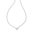  PhXRbg Kendra Scott fB[X p WG[ i lbNX Katy Heart Short Pendant Necklace - Silver White CZ