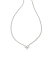 送料無料 ケンドラスコット Kendra Scott レディース 女性用 ジュエリー 宝飾品 ネックレス Katy Heart Short Pendant Necklace - Silver White CZ