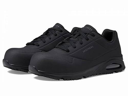 送料無料 スケッチャーズ SKECHERS Work メンズ 男性用 シューズ 靴 スニーカー 運動靴 Uno SR - Doltin Comp Toe - Black