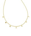 こちらの商品は ケンドラスコット Kendra Scott レディース 女性用 ジュエリー 宝飾品 ネックレス Beatrix Strand Necklace - Gold です。 注文後のサイズ変更・キャンセルは出来ませんので、十分なご検討の上でのご注文をお願いいたします。 ※靴など、オリジナルの箱が無い場合がございます。ご確認が必要な場合にはご購入前にお問い合せください。 ※画面の表示と実物では多少色具合が異なって見える場合もございます。 ※アメリカ商品の為、稀にスクラッチなどがある場合がございます。使用に問題のない程度のものは不良品とは扱いませんのでご了承下さい。 ━ カタログ（英語）より抜粋 ━ Bring a little luck to your necklace stack with the Kendra Scott(R) Beatrix Strand Necklace featuring petite charms shaped like a horseshoe, clover, heart, moon, and our signature medallion. This adorable strand necklace is the perfect way to add some personality to your look. Crafted from gold-plated brass metal and cubic zirconia. Goldtone finish. Lobster clasp closure.