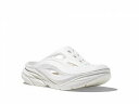 送料無料 ホカ Hoka シューズ 靴 クロッグ Ora Recovery Mule - White/White