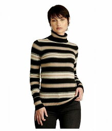 送料無料 ハットリー Hatley レディース 女性用 ファッション セーター Turtleneck Sweater - Black Melange Stripes