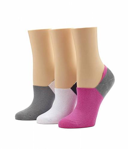  q[ HUE fB[X p t@bV \bNX C Cotton Liner Socks with Arch Clinch 3-Pack - Raspberry