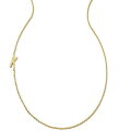  PhXRbg Kendra Scott fB[X p WG[ i lbNX Letter Inline Initial Necklace - 18K Gold Vermeil K