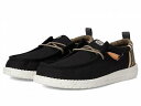 送料無料 ヘイデュード Hey Dude メンズ 男性用 シューズ 靴 ローファー Wally Summer Linen - Black/Walnut