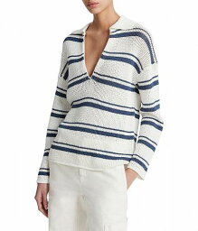 送料無料 ヴィンス Vince レディース 女性用 ファッション セーター Racked Ribbed Stripe Pullover - Off White Combo