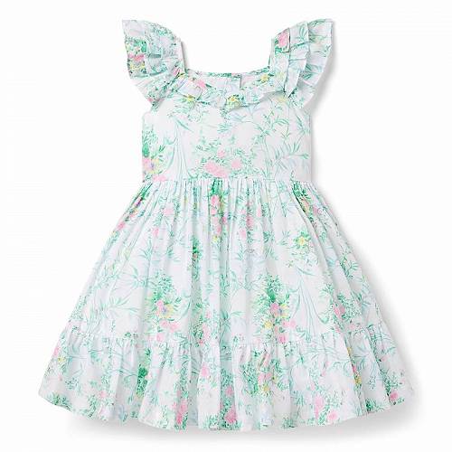 送料無料 Janie and Jack 女の子用 ファッション 子供服 ドレス White Floral Dress (Toddler/Little Kids/Big Kids) - White