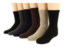 ジェフェリーズソックス Jefferies Socks 男の子用 ファッション 子供服 ソックス 靴下 Rib Crew Sock Six Pair Pack (Infant/Toddler/Little Kid/Big Kid/Adult) - Black/Black/Charcoal/Chocolate/Khaki/Navy