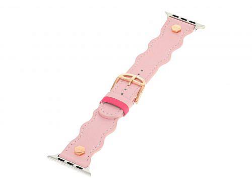 楽天グッズ×グッズ送料無料 テッドベイカー Ted Baker レディース 女性用 腕時計 ウォッチ ファッション時計 Wavy Leather Pink Keeper Hexagonal Pins w/ Logo 42/44 - Pink