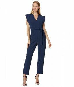 ̵ Х󥯥饤 Calvin Klein ǥ  եå ץ Ĥʤ å V-Neck Jumpsuit with Extended Sleeve Detail - Academy