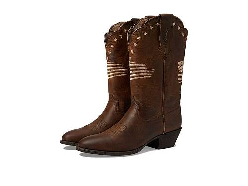 送料無料 アリアト Ariat レディース 女性用 シューズ 靴 ブーツ ウエスタンブーツ Heritage R Toe Liberty StretchFit Western Boot - Sassy Brown