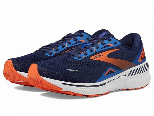 送料無料 ブルックス Brooks メンズ 男性用 シューズ 靴 スニーカー 運動靴 Adreanline GTS 23 - Peacoat/Orange/Surf The Web