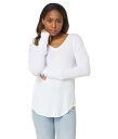  bhI[hbN Mod-o-doc fB[X p t@bV TVc Cotton Modal Thermal Long Sleeve V-Neck Tunic - White