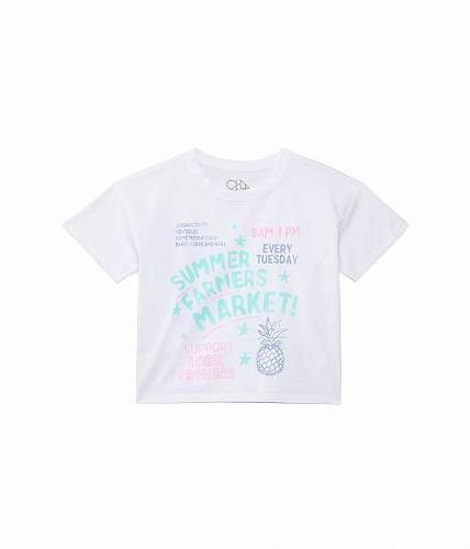 楽天グッズ×グッズ送料無料 Chaser Kids 女の子用 ファッション 子供服 Tシャツ Farmers Market Tee （Little Kids/Big Kids） - White