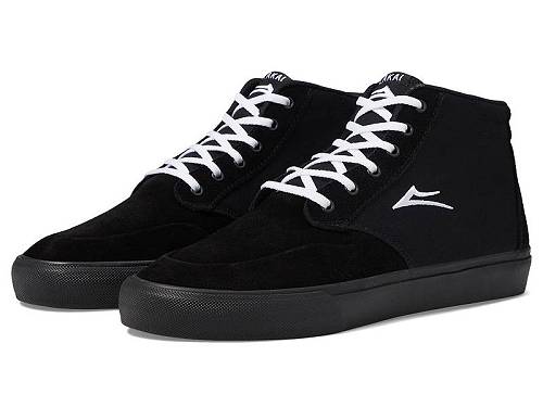 送料無料 ラカイ Lakai メンズ 男性用 シューズ 靴 スニーカー 運動靴 Riley 3 High - Black/Black Suede