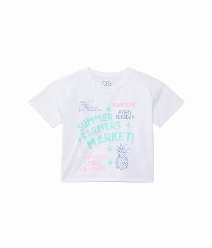 楽天グッズ×グッズ送料無料 Chaser Kids 女の子用 ファッション 子供服 Tシャツ Farmers Market Tee （Toddler/Little Kids） - White