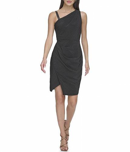 送料無料 ダナキャランニューヨーク DKNY レディース 女性用 ファッション ドレス Sleeveless Mix Media Studded Dress - Black