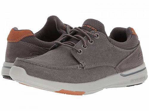 こちらの商品は スケッチャーズ SKECHERS メンズ 男性用 シューズ 靴 ボートシューズ Relaxed Fit: Elent - Mosen - Charcoal です。 注文後のサイズ変更・キャンセルは出来ませんので、十分なご検討の上でのご注文をお願いいたします。 ※靴など、オリジナルの箱が無い場合がございます。ご確認が必要な場合にはご購入前にお問い合せください。 ※画面の表示と実物では多少色具合が異なって見える場合もございます。 ※アメリカ商品の為、稀にスクラッチなどがある場合がございます。使用に問題のない程度のものは不良品とは扱いませんのでご了承下さい。 ━ カタログ（英語）より抜粋 ━ The SKECHERS(R) Relaxed Fit(R): Elent - Mosen boat shoe will be perfect for your weekend-ready collection with a woven canvas fabric upper, durable synthetic overlays, and premium comfort features. Slip-on construction with stretch laces at the front panel. Rounded moc toe with raised stitch seam and reinforcement at the bumper. Padded instep and collar. Signature logo accents at the instep and side heel. Breathable fabric lining. Relaxed Fit(R) design for a roomy, comfortable fit. Air Cooled Memory Foam(TM) cushioned insole provides long-lasting comfort. Shock-absorbing midsole for support. Flexible rubber traction outsole. ※掲載の寸法や重さはサイズ「11.5, width D - Medium」を計測したものです. サイズにより異なりますので、あくまで参考値として参照ください. 靴の重さは片側のみのものとなります. 実寸（参考値）： Weight: 約 310 g ■サイズの幅(オプション)について Slim &lt; Narrow &lt; Medium &lt; Wide &lt; Extra Wide S &lt; N &lt; M &lt; W A &lt; B &lt; C &lt; D &lt; E &lt; EE(2E) &lt; EEE(3E) ※足幅は左に行くほど狭く、右に行くほど広くなります ※標準はMedium、M、D(またはC)となります ※メーカー毎に表記が異なる場合もございます