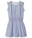 送料無料 Hatley Kids 女の子用 ファッション 子供服 ドレス Clip Dot Woven Play Dress (Toddler/Little Kids/Big Kids) - Blue
