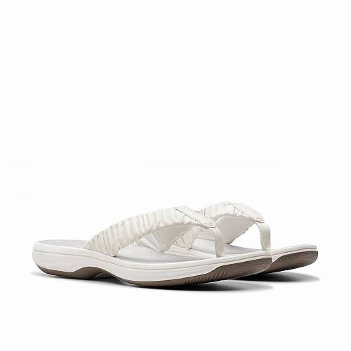 送料無料 クラークス Clarks レディース 女性用 シューズ 靴 サンダル Breeze Rae - White Synthetic